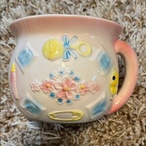 Ceramic Baby Planter Vintage